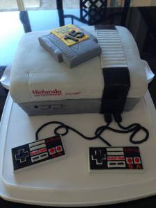 NES Gaming console cake